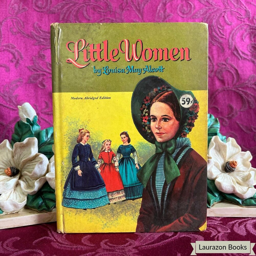 1955 Little Women by Louisa May Alcott, Illustrated Vintage Book, Abridged